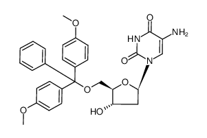 5'-O-DMT-5-amino-2'-deoxyuridine Structure