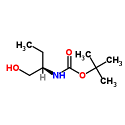 N-BOC-(R)-(+)-2-氨基-1-丁醇结构式