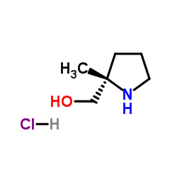 [(2S)-2-甲基吡咯烷-2-基]甲醇盐酸盐结构式