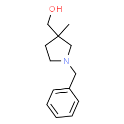 (1-苄基-3-甲基吡咯烷-3-基)甲醇结构式
