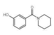 (3-羟基苯基)-1-哌啶基甲酮结构式
