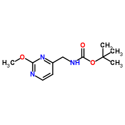 ((2-甲氧基嘧啶-4-基)甲基)氨基甲酸叔丁酯结构式