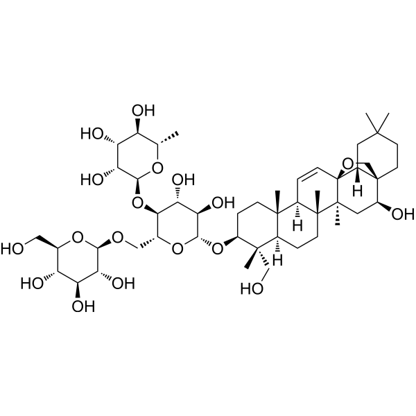 大叶柴胡皂苷II结构式