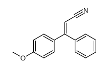 3-(4-methoxyphenyl)-3-phenylprop-2-enenitrile结构式