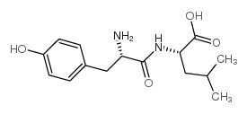 (S)-2-((S)-2-氨基-3-(4-羟基苯基)丙酰胺)-4-甲基戊酸结构式