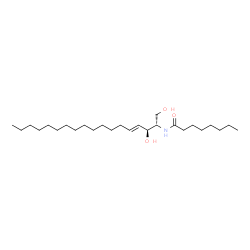 C8 L-threo Ceramide (d18:1/8:0) structure