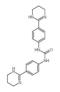Urea,N,N'-bis[4-(1,4,5,6-tetrahydro-2-pyrimidinyl)phenyl]- Structure