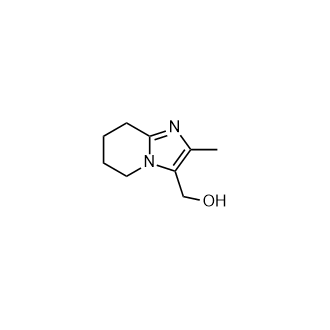 (2-甲基-5,6,7,8-四氢咪唑[1,2-a]吡啶-3-基)甲醇结构式