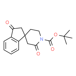 Tert-Butyl 2,3-Dioxo-2,3-Dihydrospiro[Indene-1,4-Piperidine]-1-Carboxylate Structure