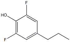 4-丙基-2,6-二氟苯酚结构式
