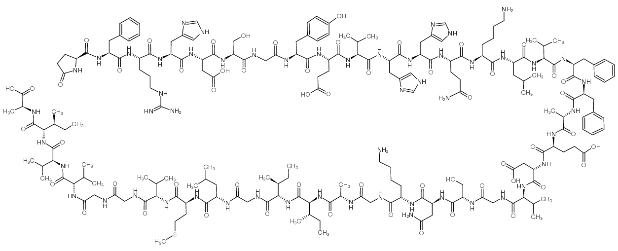 (Pyr3)-Amyloid β-Protein (3-42) ammonium salt Structure