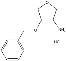 [4-(苄氧基)四氢呋喃-3-基]胺盐酸盐结构式