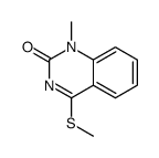 1-甲基-4-(甲基硫代)- 2(1h)-喹唑啉酮结构式