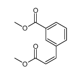 methyl 3-(3-methoxy-3-oxoprop-1-enyl)benzoate结构式