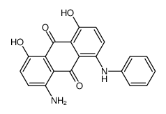 1-amino-4,5-dihydroxy-8-(phenylamino)anthraquinone结构式