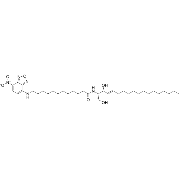 N-[12-[((7-硝基-2-1,3-苯并恶二唑-4-基)氨基]十二烷酰基] -D-赤型-鞘氨醇图片