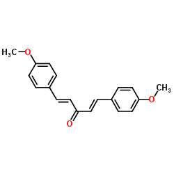 1,5-二(4-甲氧苯基)戊-1,4-二烯-3-酮结构式