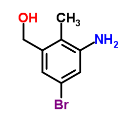 (3-Amino-5-bromo-2-methylphenyl)methanol Structure