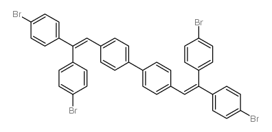 4,4'-Bis[2,2-bis(4-bromophenyl)vinyl]-1,1'-biphenyl结构式