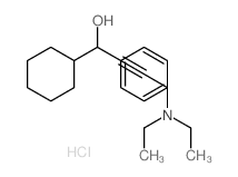 Benzenemethanol, a-cyclohexyl-a-[3-(diethylamino)-1-propyn-1-yl]-,hydrochloride (1:1) Structure