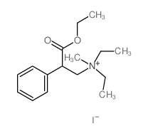 Benzeneethanaminium, b-(ethoxycarbonyl)-N,N-diethyl-N-methyl-,iodide (1:1)结构式
