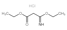 3-乙氧基-3-亚氨基丙酸乙酯盐酸盐结构式