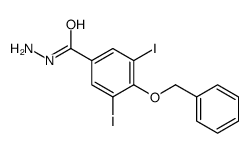 3,5-diiodo-4-phenylmethoxybenzohydrazide结构式