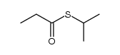 Thiopropionic acid S-isopropyl ester结构式