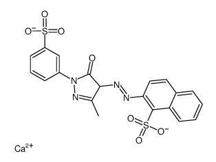 calcium,2-[[3-methyl-5-oxo-1-(3-sulfonatophenyl)-4H-pyrazol-4-yl]diazenyl]naphthalene-1-sulfonate Structure