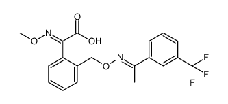 (E)-α-甲氧基亚氨基-2-[(E)-1-(3-三氟甲基苯基)乙基氨 基氧基甲基]苯乙酸结构式