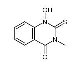 1-hydroxy-3-methyl-2-thioxo-2,3-dihydro-1H-quinazolin-4-one结构式