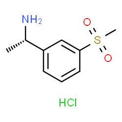 (S)-1-(3-(甲基磺酰基)苯基)乙胺盐酸盐结构式