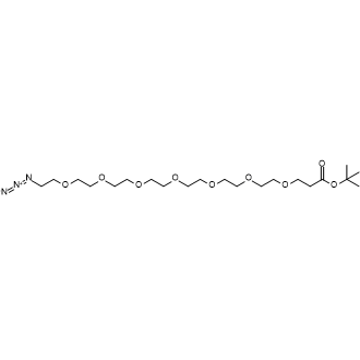 Azido-PEG7-t-butyl ester Structure