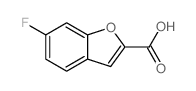 6-氟苯并呋喃-2-甲酸结构式