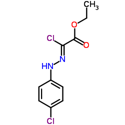 2-氯-2-[2-(4-氯苯基)亚肼基]-乙酸乙酯结构式