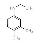 N-乙基-3,4-二甲基苯胺结构式