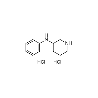 N-苯基哌啶-3-胺盐酸盐结构式