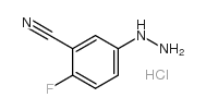 2-fluoro-5-hydrazinylbenzonitrile,hydrochloride Structure