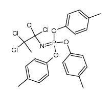 tri-p-tolyl (1,1,2,2-tetrachloropropyl)phosphorimidate Structure