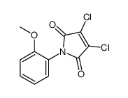 3,4-dichloro-1-(2-methoxyphenyl)pyrrole-2,5-dione Structure