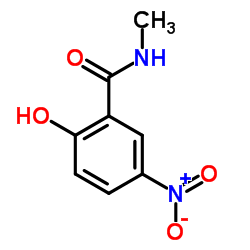 2-Hydroxy-N-methyl-5-nitrobenzamide Structure