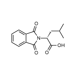 (2R)-2-(1,3-Dioxoisoindol-2-yl)-4-methylpentanoic acid Structure