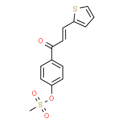 4-[3-(2-THIENYL)ACRYLOYL]PHENYL METHANESULFONATE Structure