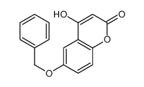 4-hydroxy-6-phenylmethoxychromen-2-one结构式