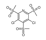 3,5-dichloro-2,4,6-tris(methylsulfonyl)pyridine结构式