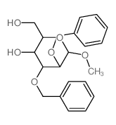 2-(hydroxymethyl)-6-methoxy-4,5-bis(phenylmethoxy)oxan-3-ol结构式