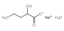 DL-2-羟基戊酸钠结构式