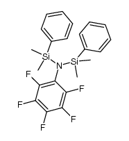 N-(dimethyl(phenyl)silyl)-1,1-dimethyl-N-(perfluorophenyl)-1-phenylsilanamine结构式