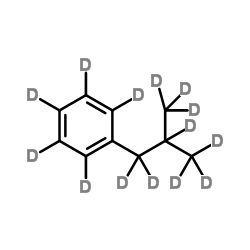 异丁基苯-D14结构式