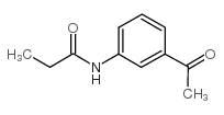 N-(3-乙酰基苯基)丙酰胺结构式